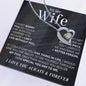 To My Wife BB | Forever Love Necklace