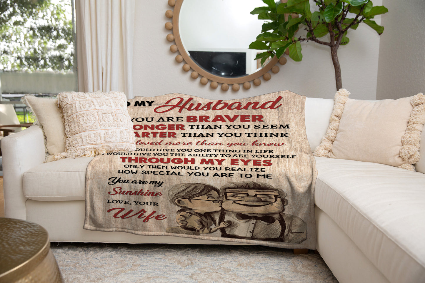 To My Husband | You are Braver | Cozy Blanket