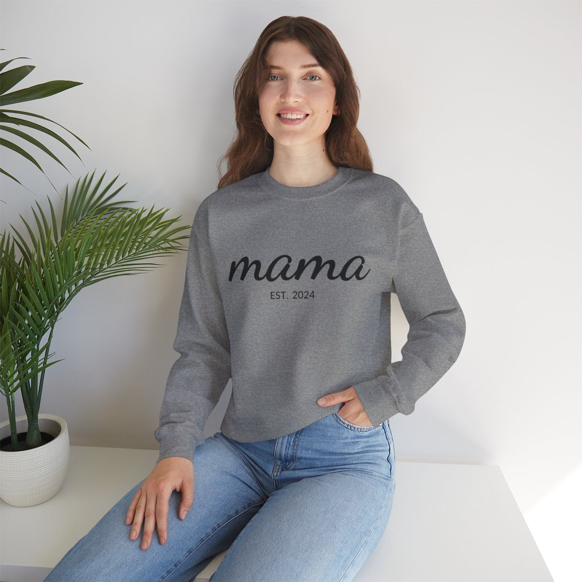 Personalized Sweatshirt with Kids' Names on Sleeve